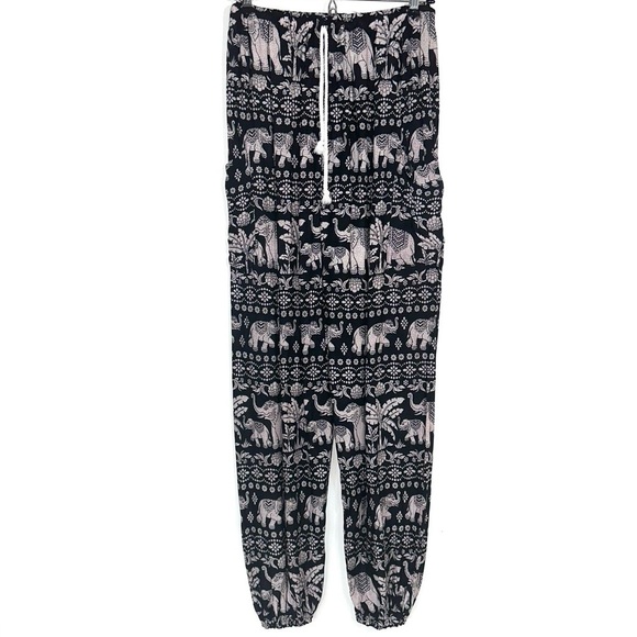 Elephant Boho Harem Hippie Pant - Picture 1 of 10